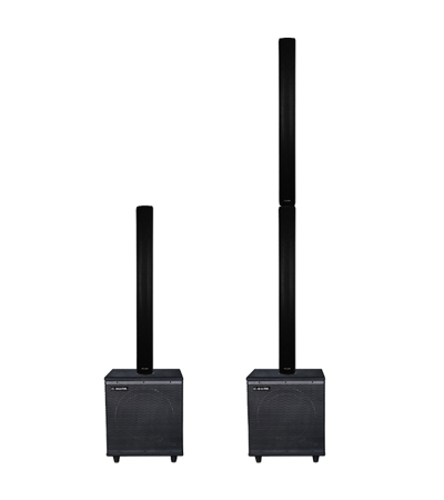C-MARK 12寸有源超重音箱+3寸线阵音柱音箱【EU12AS+EU312】